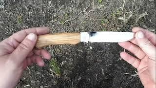 Good handmade bushcraft knife. Простой нож для охоты и рыбалки своими руками.