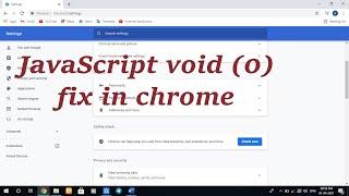 javascript void 0 fix in chrome  how to fix java script void  disableenable javascript