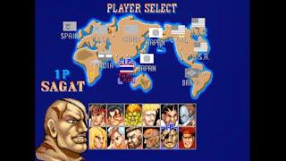 【街機 Arcade】 快打旋風2 街頭霸王2 Street Fighter II The World Warrior 8人版 「sf2jbh」使用沙加特