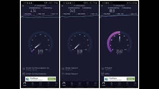 Smart vs Globe vs Dito Speedtest