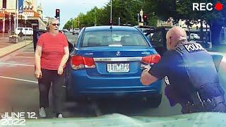 Angry Karen Brake Checks The Wrong Person... Road Rage