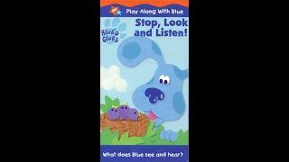 Opening To Blues Clues Stop Look & Listen 2000 VHS