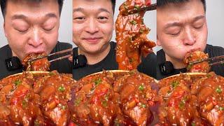 Asmr Chinese Food Mukbang Braised Pork Trotters 목소리도 좋고 진짜같아