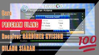 Cara Program KVision  TV Hilang Siaran  Receiver Gardiner GOL OTTIMO  SSE TEKNIK YouTube Tutorial