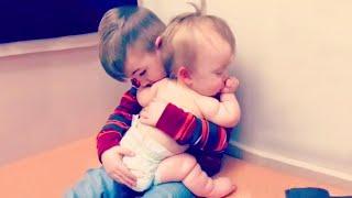 Its Happy To Grow Up Together  Funniest Siblings video compilation