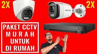 Review Paket 4 Kamera CCTV + DVR Hikvision yang Murah