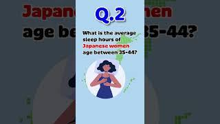 Average sleep hours  Fact About Japan #factaboutjapan #japanlife #shorts