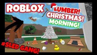 Christmas Update 2018 GIFT UNBOXING Roblox Lumber Tycoon 2