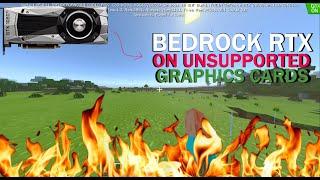 How To Get Bedrock RTX On Unsupported GPUs gtx 1660 series only 1.15.11 RTX BETA NEEDED