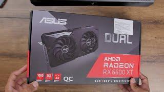 ASUS Dual RX 6600 XT AMD Graphic Card Unboxing English