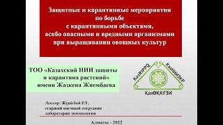 Защитные и карантинные мероприятия по борьбе с карантинными объектами