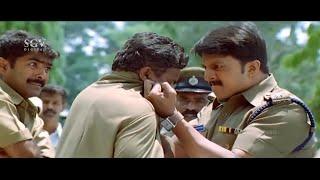 Police Sudeep Teaches A Lesson To Government Bus Driver About National Safety  Kannada Movie Scenes