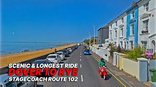 Scenic South East England Bus Ride from Dover in Kent to Rye in East Sussex - Stagecoach Route 102