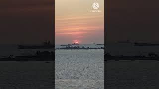 Sunset di Selat Makasar panorama alam  Kapal Ferry  #viral #shorts  @yosephyoutube123