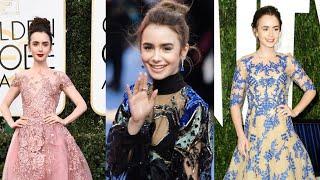 Lily Collinss best Red Carpet Dresses Compilation #shorts