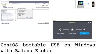 CentOS USB on Windows with Balena Etcher