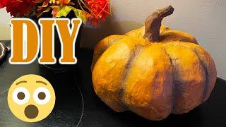 EASY Paper Mache Pumpkins