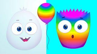 Оп и Боб — Цветной и Прозрачный Новая серия — Развивающий мультфильм для малышей