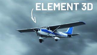 Airplane in Storm - Element 3D & After Effects - Tutorial Coming Soon