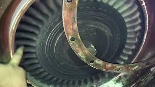 main engine turbocharger disassembly views #turbocharger #mainengineturbocharger #marineengine