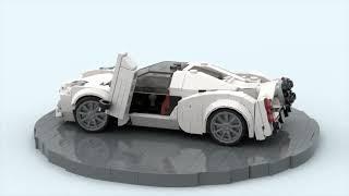 Pagani Utopia inspired by LEGO Speed Champions Set 76915 built from existing pieces.