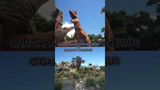Ark survival evolved Giganotosaurus Vs Carcharodontosaurus 1k sub special #arksurvivalevolved#ark