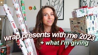 WRAP PRESENTS WITH ME 2023 + what I’m *giving* for christmas this year