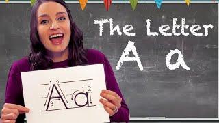 Letter A Lesson for Kids  Letter A Formation Phonic Sound Words that start with A.