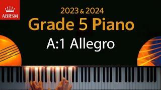 ABRSM 2023 & 2024 - Grade 5 Piano exam - A1 Allegro   Domenico Cimarosa