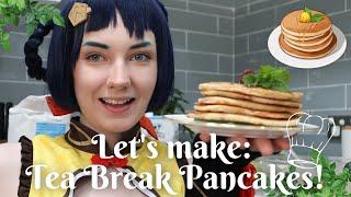 Cooking with Xiangling Tea-Break Pancakes  Genshin Impact Cosplay Cooking