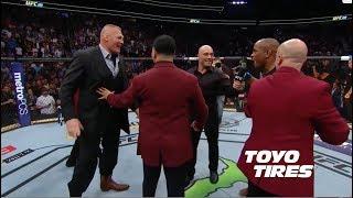 UFC 226 Daniel Cormier and Brock Lesnar Octagon Interviews