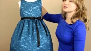 MyGirlDress.com  Dress Review - Teal Lace Dress with Satin Sash