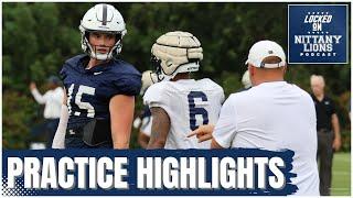 Penn State football preps for West Virginia  Practice highlights on August 28 2024