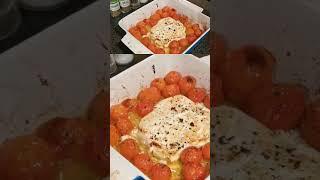 Baked Feta and tomato pasta  viral recipe  TikTok recipes #shorts