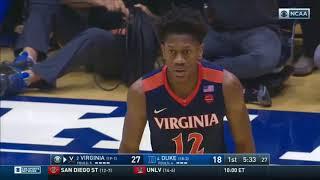 NCAAM #2 Virginia Cavaliers at #4 Duke Blue Devils in 40 Minutes