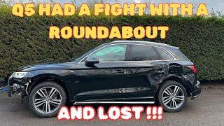 REBUILDING A WRECKED 2019 AUDI Q5 THAT HIT A ROUNDABOUT
