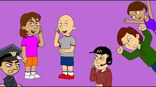 Classic Caillou and Dora Prank Call PeopleEnd Up Prank Calling 911Both Grounded