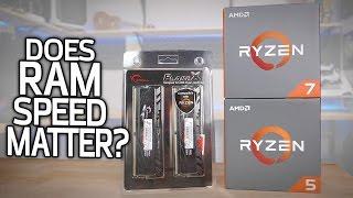 RYZEN TEST Does RAM Speed Matter?