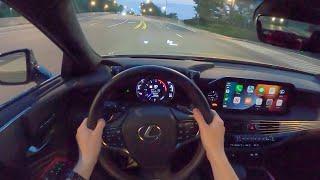 2023 Lexus LS500 F-Sport AWD - POV Night Drive Binaural Audio