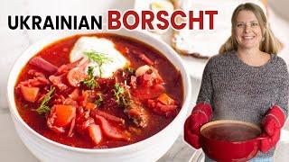 AUTHENTIC UKRAINIAN BORSCHT RECIPE Борщ  my grandmas beet soup