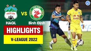 Highlights HAGL vs Bình Định  Cầu thủ lò đào tạo Barca vẽ cầu vồng- Văn Lâm tóm gọn 11m Công Phượng