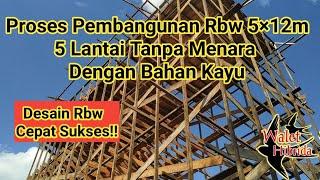 Desain rbw sederhana yang cepat sukses Ukuran 5×12m 5 lantai tanpa menara