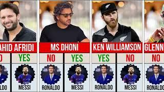 Cricketers Whose Idol Football Player Messi or Ronaldo  Cricketers Favorite Football Players