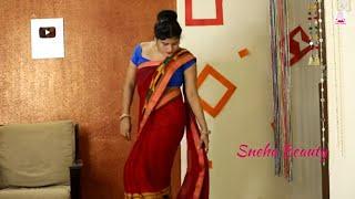 Simple saree draping by sneha beauty  Simple saree draping for beginners   tips  Sneha beauty