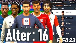 WENN DIE BESTEN ICONS HEUTE 16 JAHRE ALT WÄREN   FIFA 23 5 Icons Karriere Neu Simulation