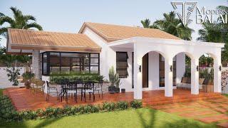 Simple and Elegant Modern Bungalow House Design Low Budget  2-Bedroom