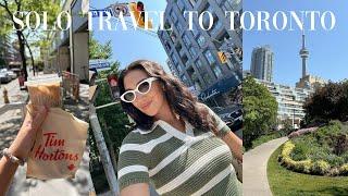 VLOG SOLO TRIP TO TORONTO shopping eating exploring in canada alone