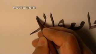 How to hold calligraphy pen Bamboo stick
