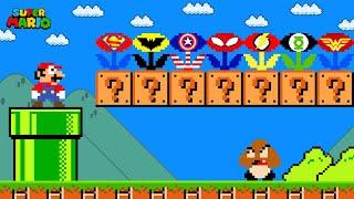 Super Mario Bros. But There’s Custom SUPERHERO Flowers