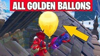 Pop 10 golden balloons Fortnite All locations  Season 7 Week 9 challenge guide